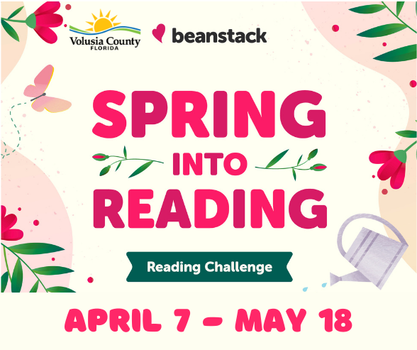 VCPL Spring Into Reading logo